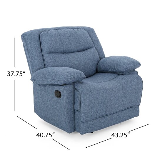 Annabelle Contemporary Fabric Glider Recliner - Image 4